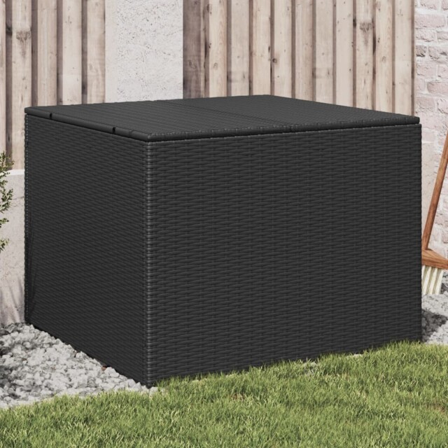 Garden Storage Box Bench Container Chest Shed Blanket Box Poly Rattan ...