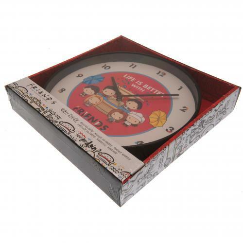 Friends Chibi Style 25cm Plastic Wall Clock Official Merchandise Uk by ...