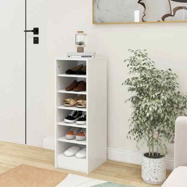 Shoe Cabinet Chipboard Home Shoe Storage Organiser Rack Multi Colours ...