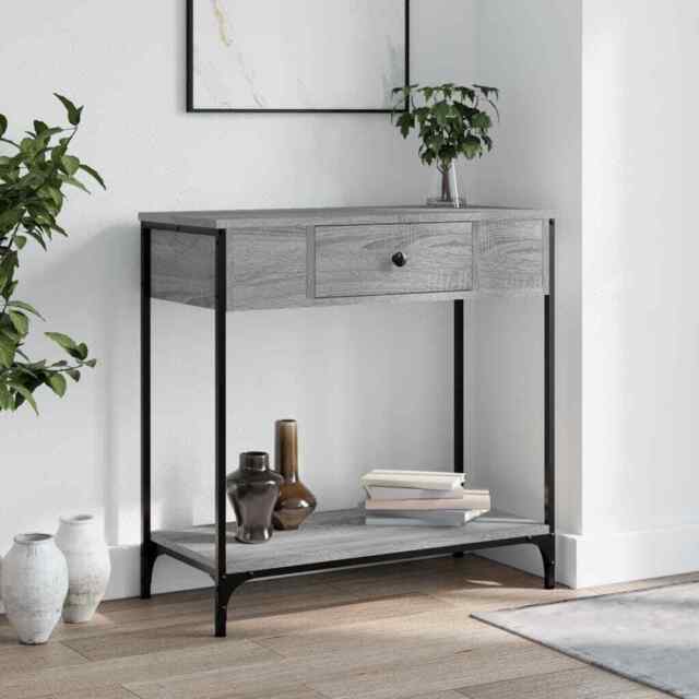 Console Table Side End Table Hallway Stand Sofa Table Engineered Wood ...