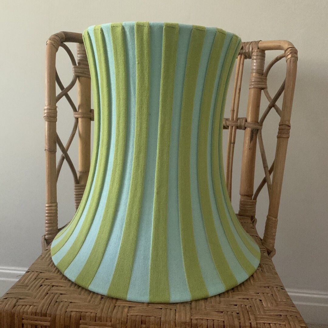 廃盤 IKEA ÄMTEVIK エムテヴィーク ランプシェード ストライプ 北欧 Ikea Ämtevik Lamp Shade, Blue, Green Striped 37 Cm by eBay