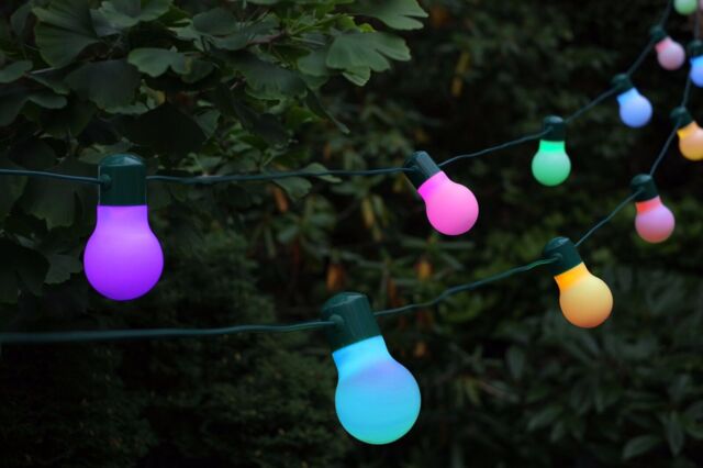 20 Led Solar Party Colour Changing Indoor/outdoor String Lights- Smart ...