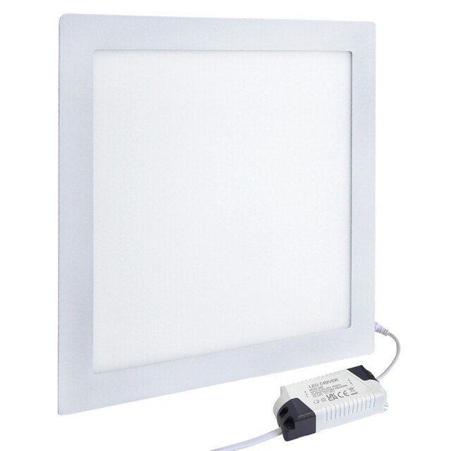 24w Led Recessed Ceiling Panel Square Ultra Slim Light Cool White by ...