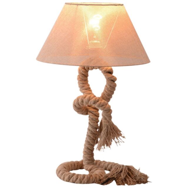 Table Lamp Indispensable Nautical Twisted Rope E27 Base Bedside Light main image 0
