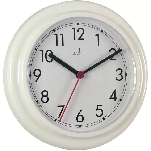 Acctim Aylesbury 25cm Wall Clock in Black - Aspen Of Hereford Ltd