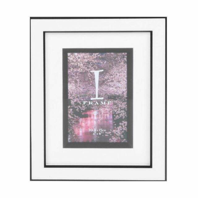 Widdop & Co. Iframe Stylish Plastic Black & White 4 X 6 Photo Frame by ...