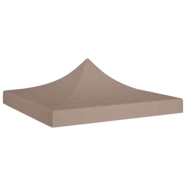 VidaXL Partytentdak 3x3 M – Taupe, 270 G/m², Oxford Met PVC-coating – UV- En Waterbestendig, Vervangend Dak Voor Pop-up Tent