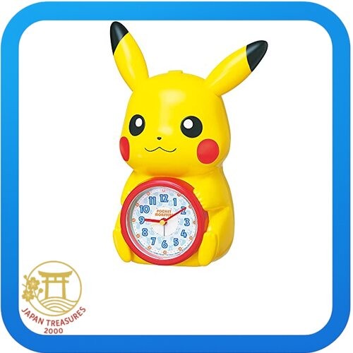 Picachu Clock Seiko Clock Alarm Clock Table Clock Character Pokemon Pikachu Talking ...