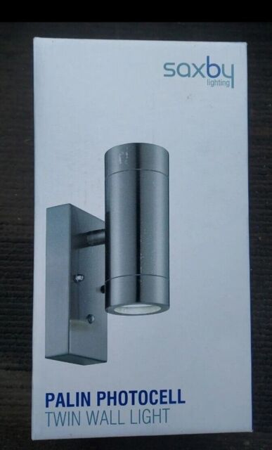 Saxby Palin Photocell Sensor Up/down Outdoor Wall Light Stainless by ...