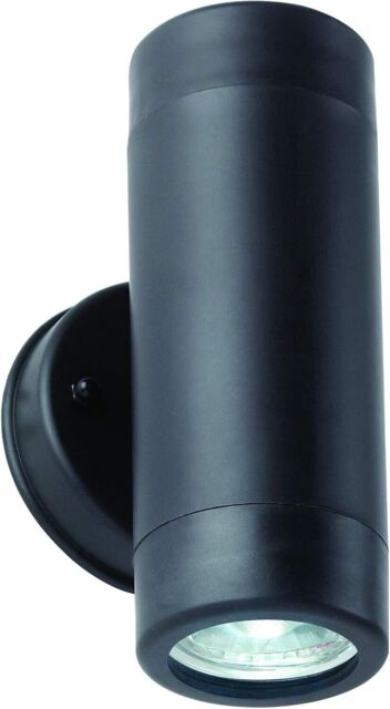 Saxby 81009 Icarus Black Ip44 Outdoor Gu10 Led Up & Down Wall Light by ...