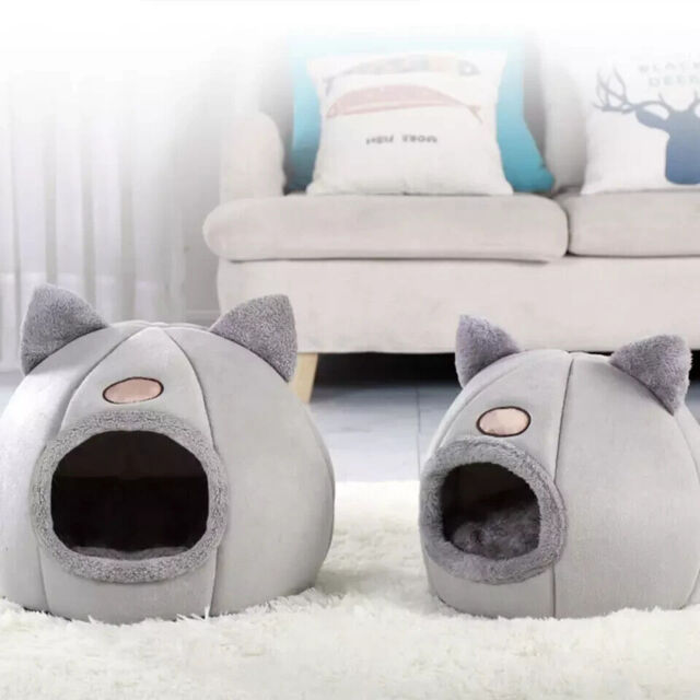 CATISM Cat Bed - Cat Cave Beds for Indoor Cats, Dog Bed Washable Non