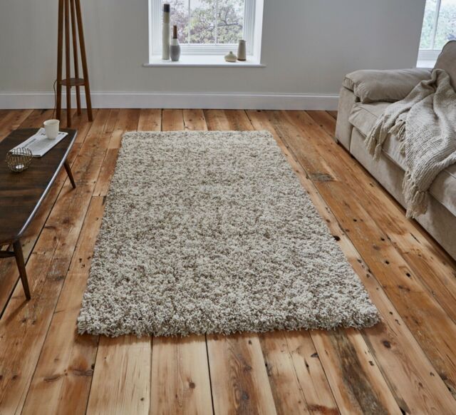 Large Alternative Rug Extra Large Oatmeal Natural Mix Vista Thick Pile Modern Shaggy Rug by ...