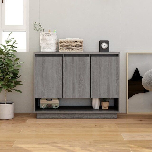 Image showcasing Sideboard Chipboard Living Room Bedroom Storage Cabinet Multi Colours ...