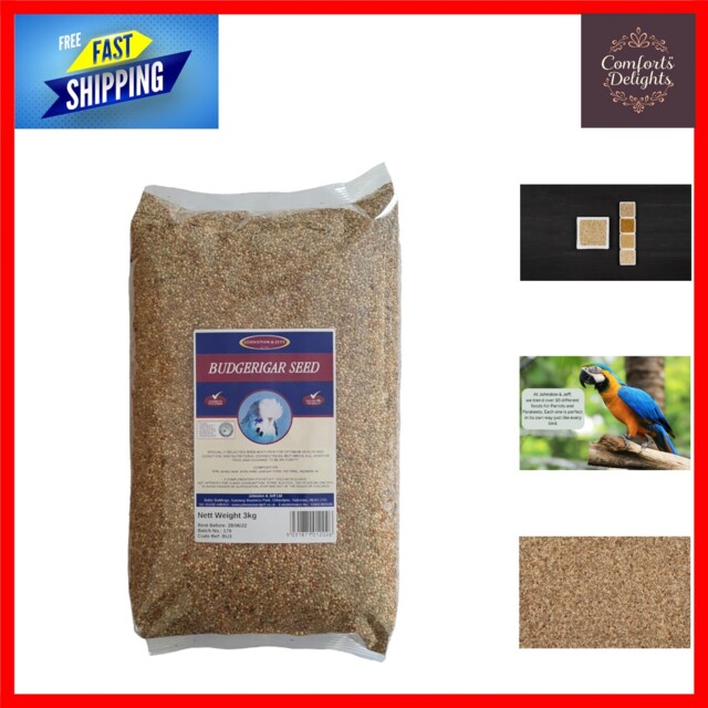 Image showcasing High Protein Budgie Seed Mix 3kg - Essential Nutrition For All Life by ...