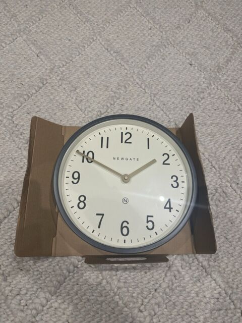 Orologio Da Parete Newgate Master Edwards 30 Cm - Stile Metà Secolo, Cassa Metallica Nero Opaco, Movimento Silenzioso