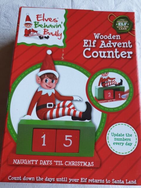 Elves Behaving Badly - Wooden Elf Advent Counter by eBay | ufurnish.com