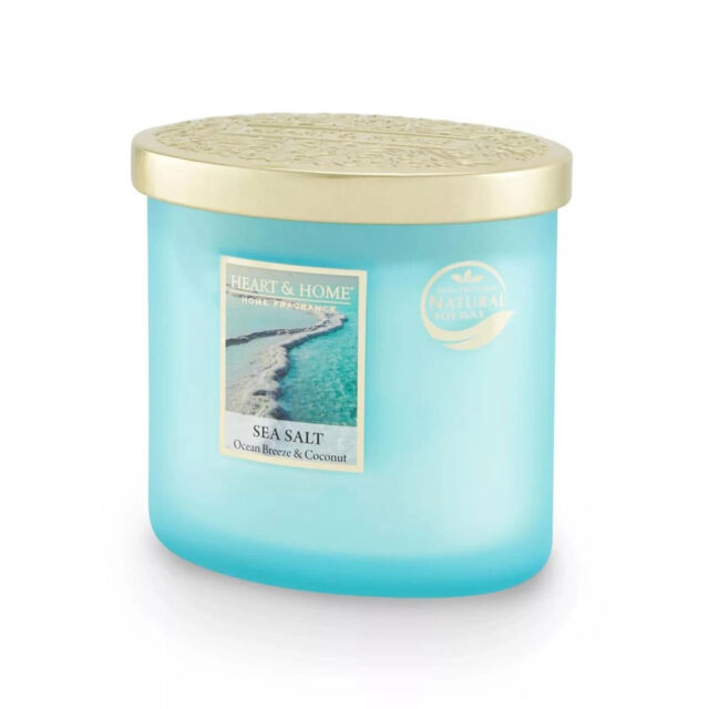 Sea Salt 2 Wick Handwoven Candle