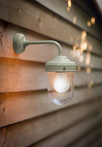 Outdoor Wall Light Modern Barn Lamp In Sage Green Garden Trading by ...