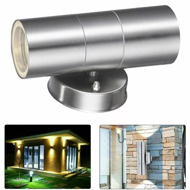 Stainless Steel Up Down Wall Light Gu10 Ip65 Double Outdoor Light by ...