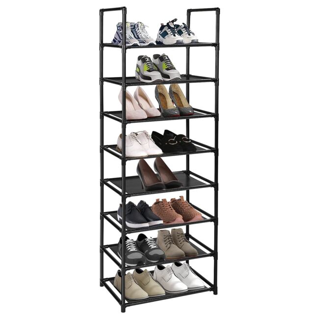 8 Tier Shoe Rack For 16-20 Pairs Tall Shoe Rack Versatile Shoe Shelf by ...