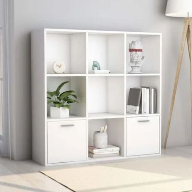 Book Cabinet Bookcase Sideboard Highboard Book Storage Rack Engineered ...
