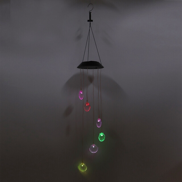 Solar Powered Colorful Wind Light Led Lamp Garden Home Decoration M by ...