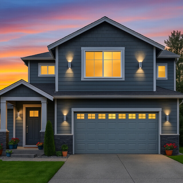 Gu10 Outdoor Wall Light Lantern Curved Light Grey Up Down Halo Shadow ...