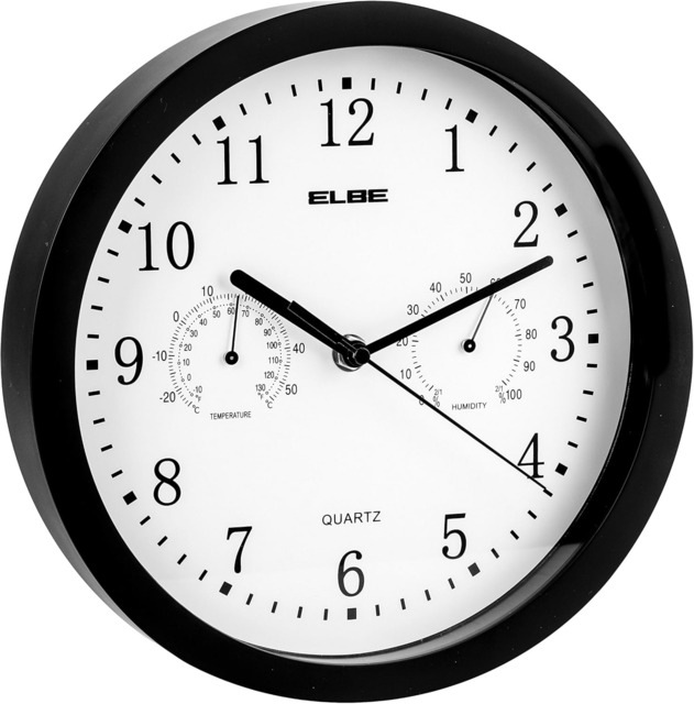 Elbe Rp-1005-n - Wall Clock With Thermometer And Hygrometer by eBay ...