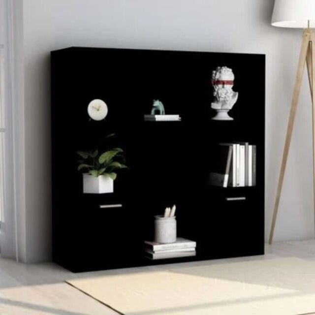 Book Cabinet Bookcase Sideboard Highboard Book Storage Rack Engineered ...