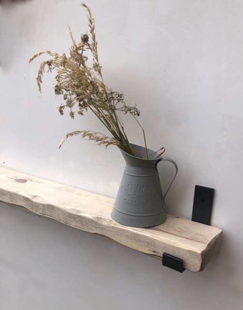 Handcrafted Neutral Shelf - Narrow Chunky Entryway Radiator Wall ...