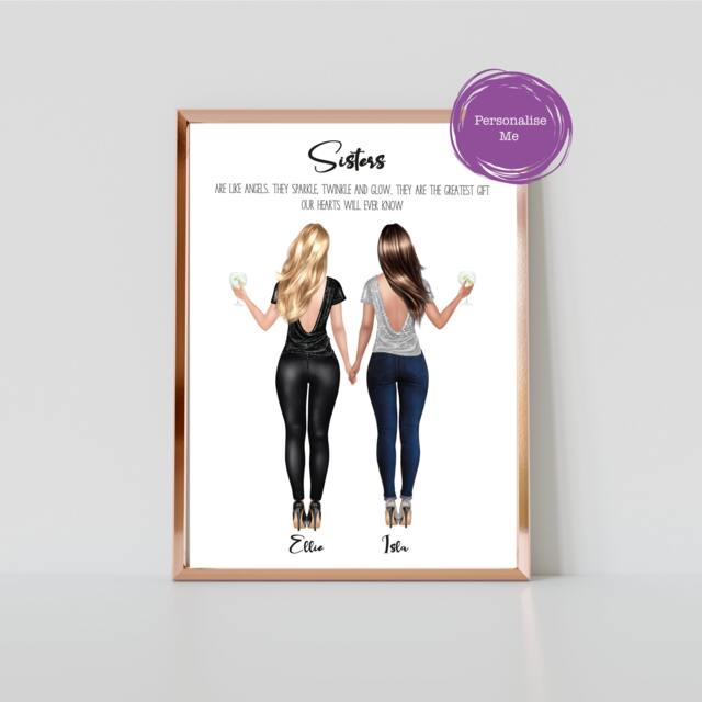 Personalised Print, Sister Print , Sisters Gift Special Sister, Sister ...