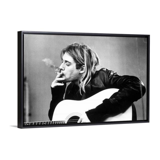 Art Prints On Poster Or Framed Canvas Kurt Cobain Nirvana - Coolart ...