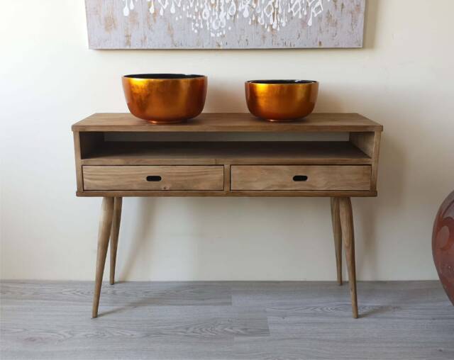 Console Bench Handmade Rustic Pine Hallway Bench Entryway Console Table by Etsy ...