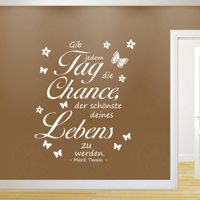 Chance Lettering Wall Decal Give Every Day The Chance ... Lettering Freestanding ...