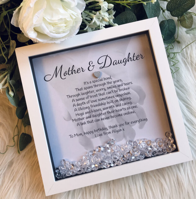 Mother & Daughter Verse Frame With Personalised Line by Etsy | uFurnish.com