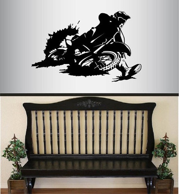 In-Style Decals Wall Vinyl Decal Home Decor Art Sticker Dirt Bike in ...