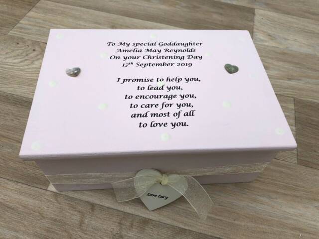 Personalised Jewellery Box Gift Goddaughter Christening Baptism Or ...