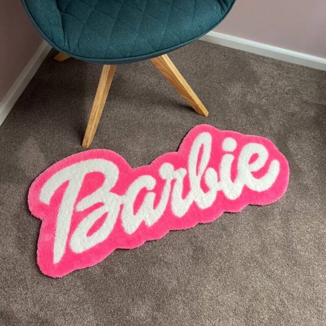 Handmade Barbie Rug - Hand Tufted Rug Girls Bedroom Decor Daughters ...