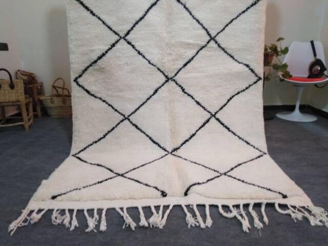Handmade Beni Ourain Wool Rug, Moroccan Berber Decor by Etsy | ufurnish.com