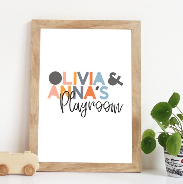 Playroom Prints, Wall Art, Pastel Rainbow Decor, Nursery Girls Bedroom ...