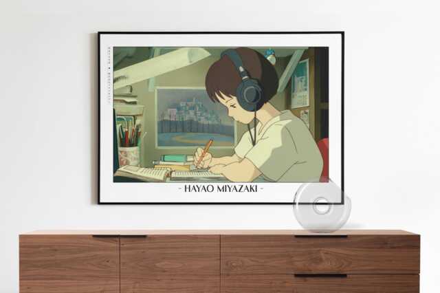studio Ghibli Poster - Framed Hayao Miyazaki Art Prints by Etsy ...