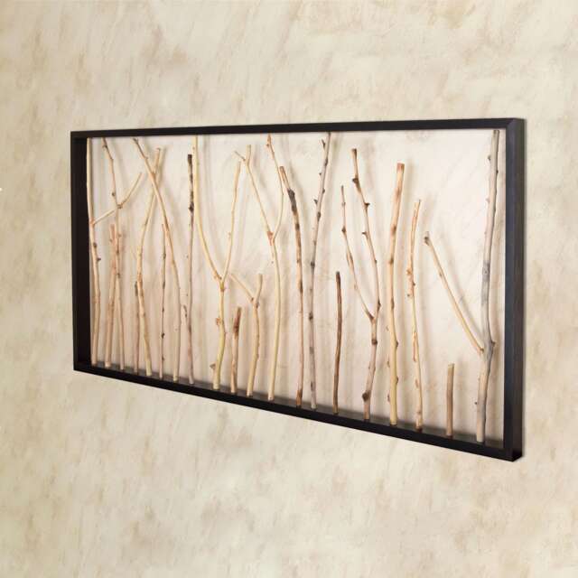 Framed White Branch Wall Decor Elegant Rustic Farmhouse Accent by Etsy ...