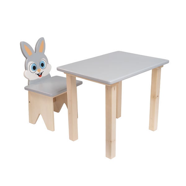 Adorable Kids Chair Rabbit Design - Wooden Furniture For Toddlers ...