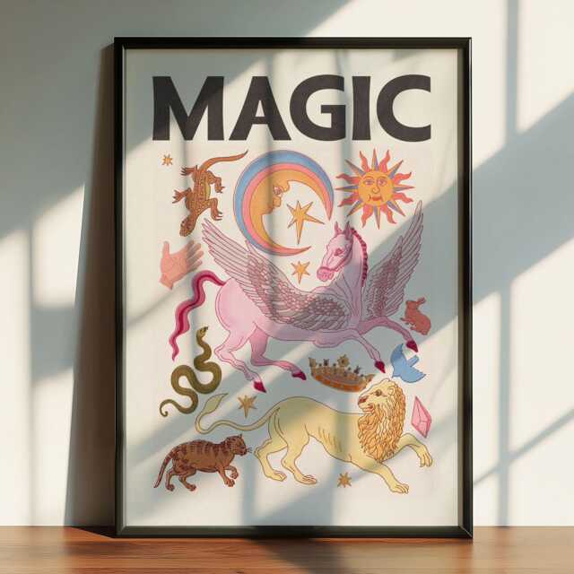 Cosmic Magic Wall Art with ( hand-colored ) main image 1