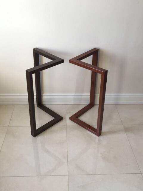 V Frame Legs, Chevron Dining Table L Shaped Bracket Legs by Etsy ...