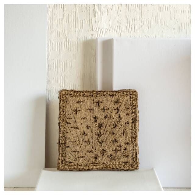 Picture of Textured 3D Paper Mache Brown Wall Art, Wabi Sabi, Minimalist, Japandi ...