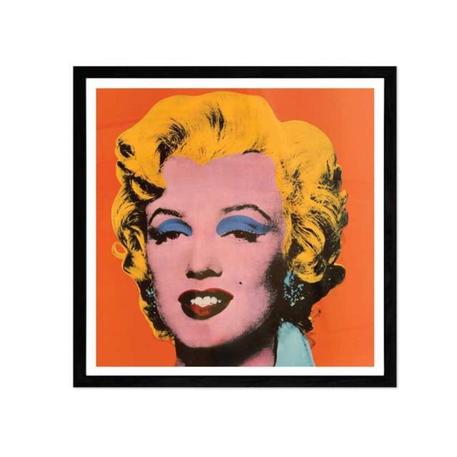 Andy Warhol Marilyn Monroe Print, Orange Poster, Prints, Pop Art Print ...