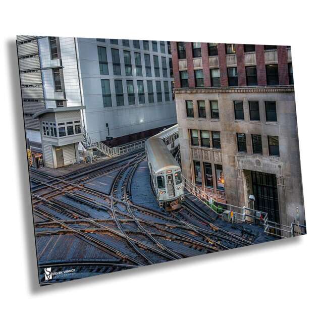 Chicago Loop L Trains, Canvas Print, Photography, Wall Art ...