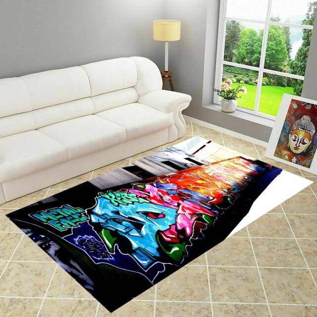 Graffiti Rug, Street Wall Art Decor Rug, Graffiti, Personalized Rug ...