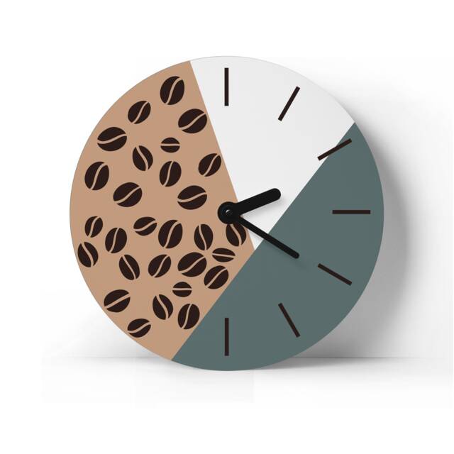 Coffee Bean Wall Clock Modern Kitchen Decor, Silent Movement by Etsy ...
